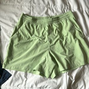 Men's 5” Linerless Pace Breaker Athletic Shorts in Light Green